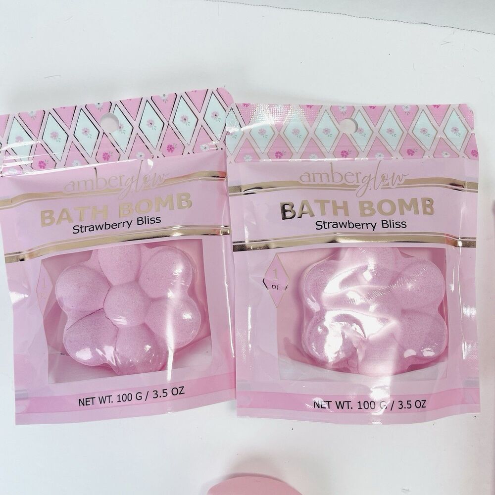 10 Piece Bundle Amber Glow Set Lotions Hand Wipes Deodorant Bath Bombs New - Picture 5 of 16